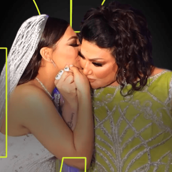 بدرية طلبة في حفل زفاف إبنتها سلمى