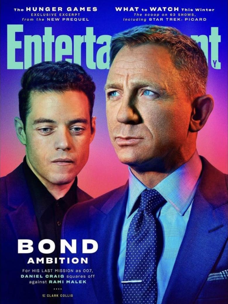   رامي مالك ودانييل غريك على غلاف Entertainment Weekly -انستغرام @entertainmentweekly