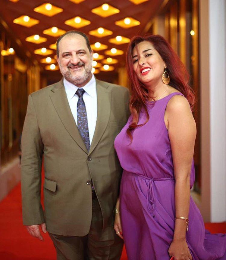 خالد الصاوي  و زوجته