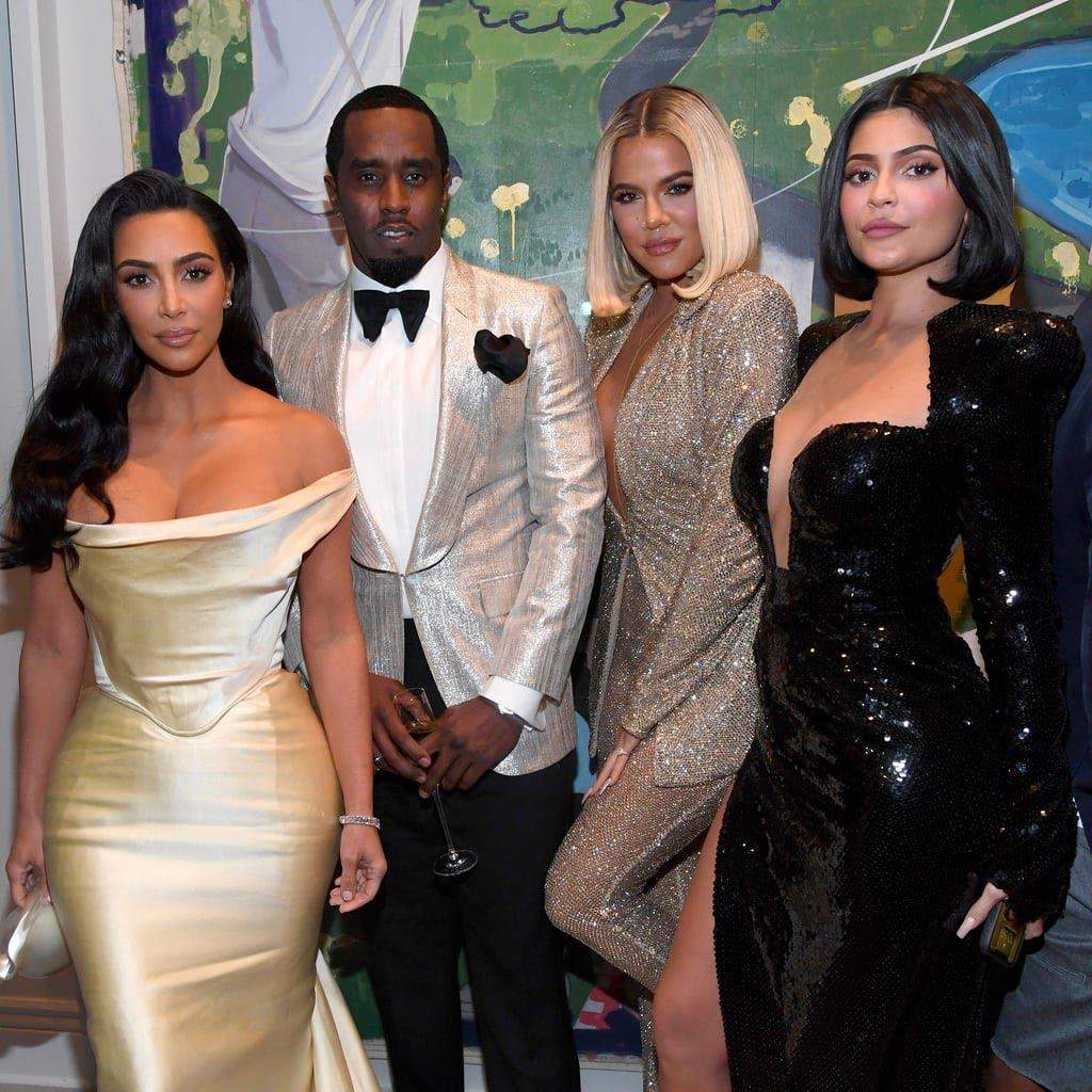 Kim Kardashian,Diddy,Khloe Kardashian and Kylie Jenner-Getty Images