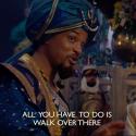ويل سميث بدور "الجيني" في Aladdin- انستقرام @disneyaladdin