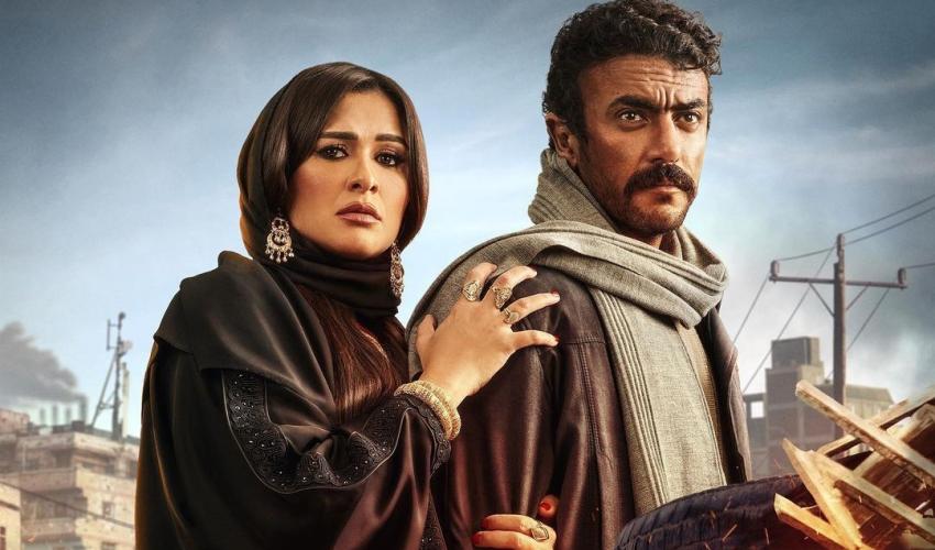 أحمد العوضي وياسمين عبدالعزيز على بوستر مسلسل "ضرب نار"