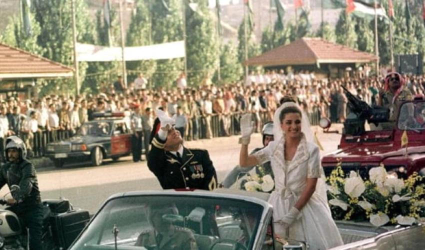 لقطات من الموكب الاحمر لحفل زفاف الملك عبد الله الثاني 